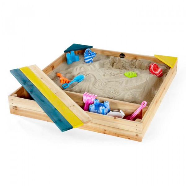 Plum - Sandkasten aus Holz mit Aufbewahrungsbox