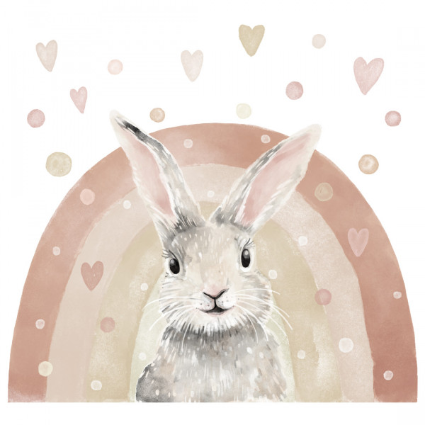 PASTELOWELOVE - Wandsticker Bunny