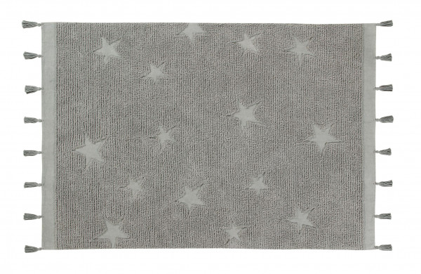Lorena Canals - Teppich "Hippy Stars" Grey 120 x 175