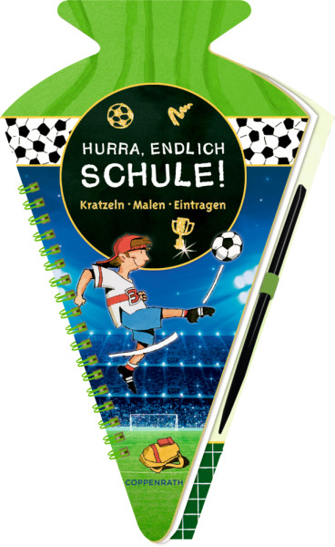 Spiegelburg - Schultüten-Kratzelbuch: Fußballfreunde