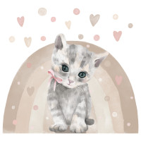 PASTELOWELOVE - Wandsticker Kitten