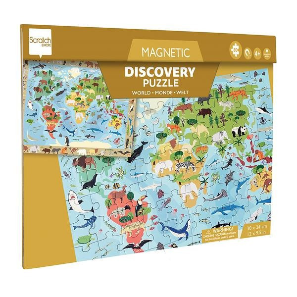 Scratch - Magnetpuzzle Discovery Welt