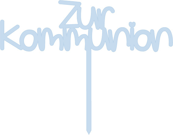 Invy Design - Cake Topper "Zur Kommunion"