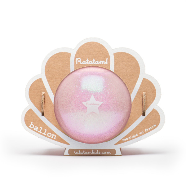 Ratatam - Ball Glitzer 10 cm Seashell Pink