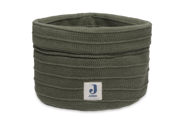 Jollein - Aufbewahrungskörbchen Pure Knit Leaf Green