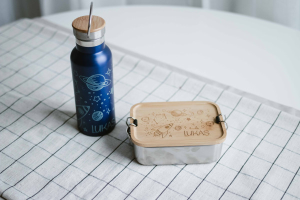 Invy Design - Trinkflasche & Lunchbox "Space"